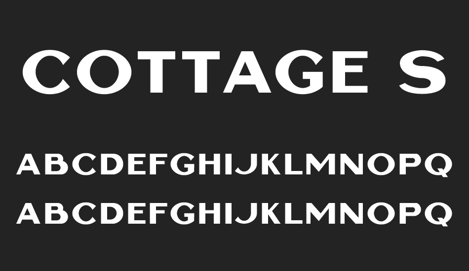 Cottage Sans font