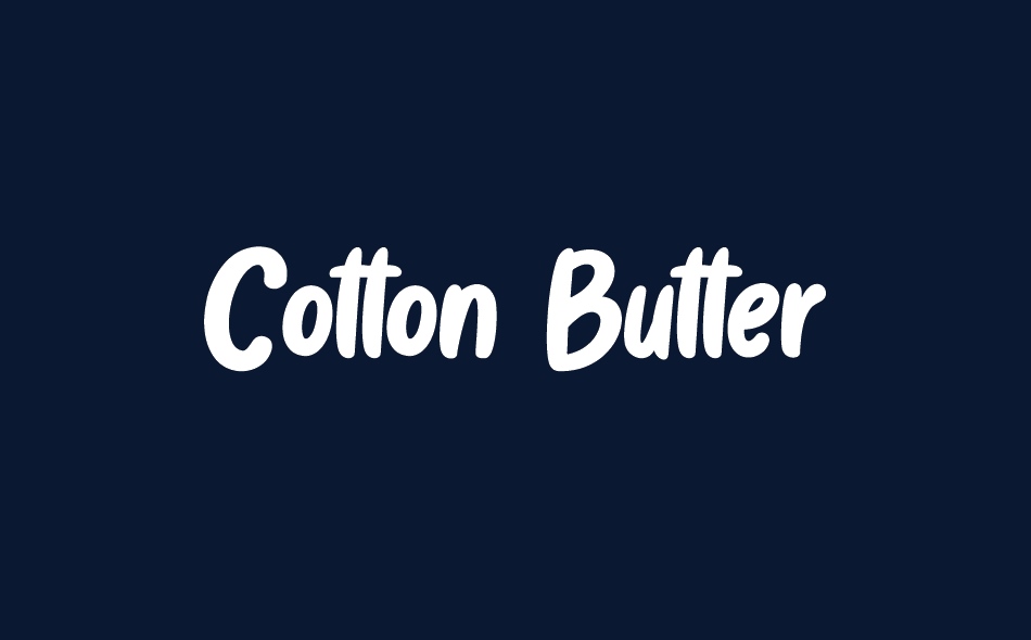 Cotton Butter font big