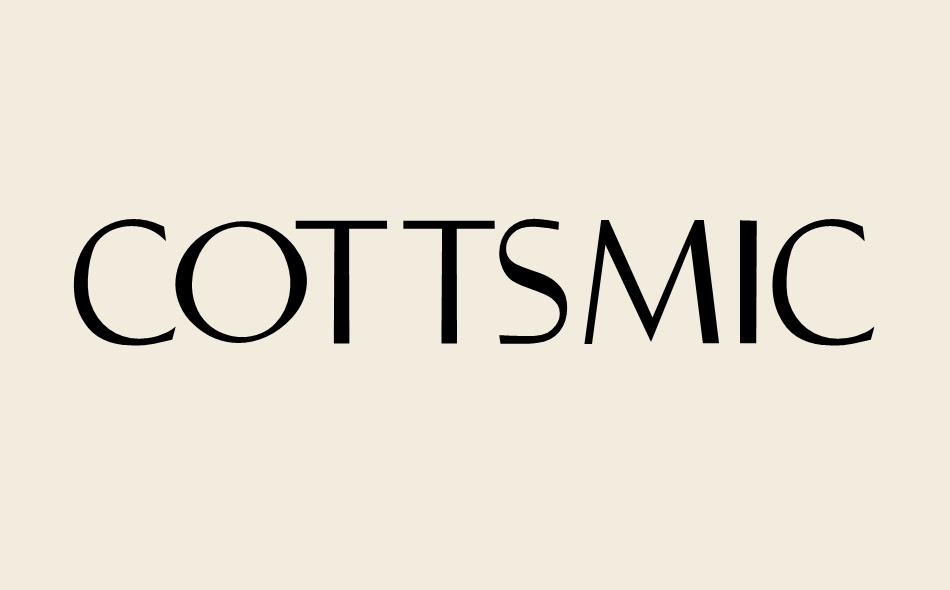 Cottsmic font big