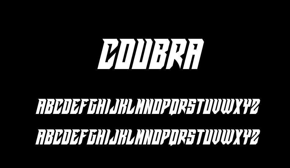 Coubra font