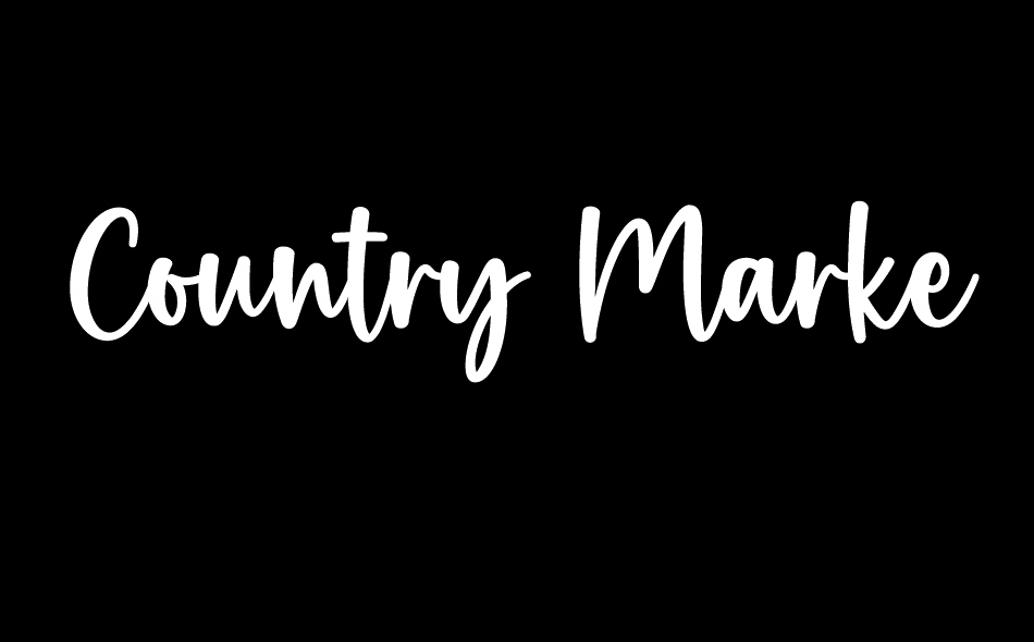 Country Market font big