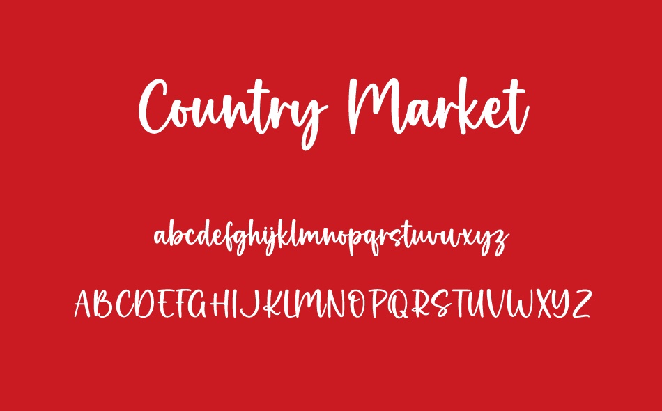 Country Market font