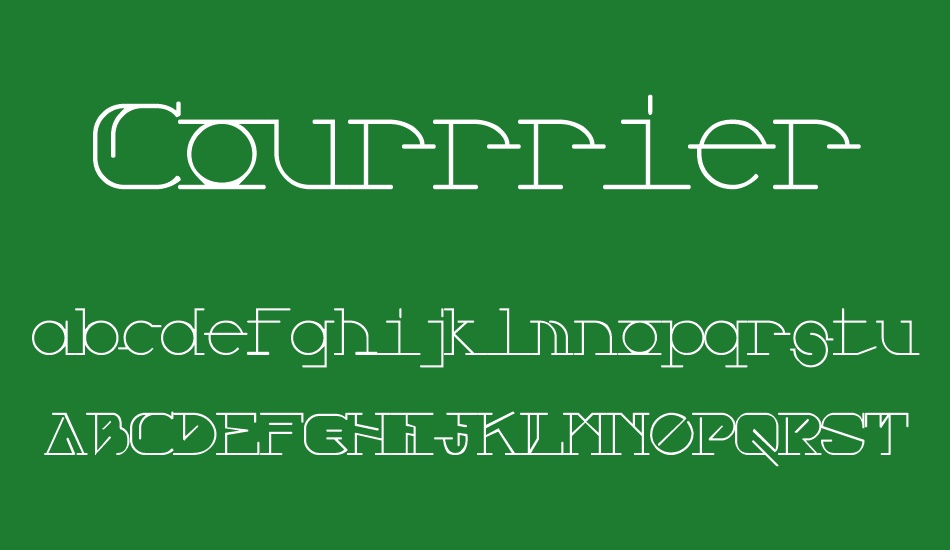 Courrrier font