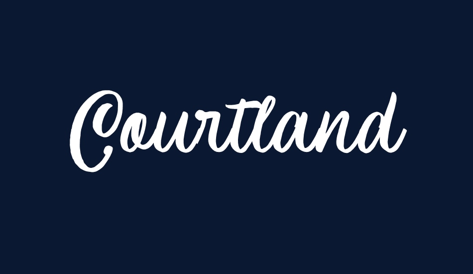 Courtland font big