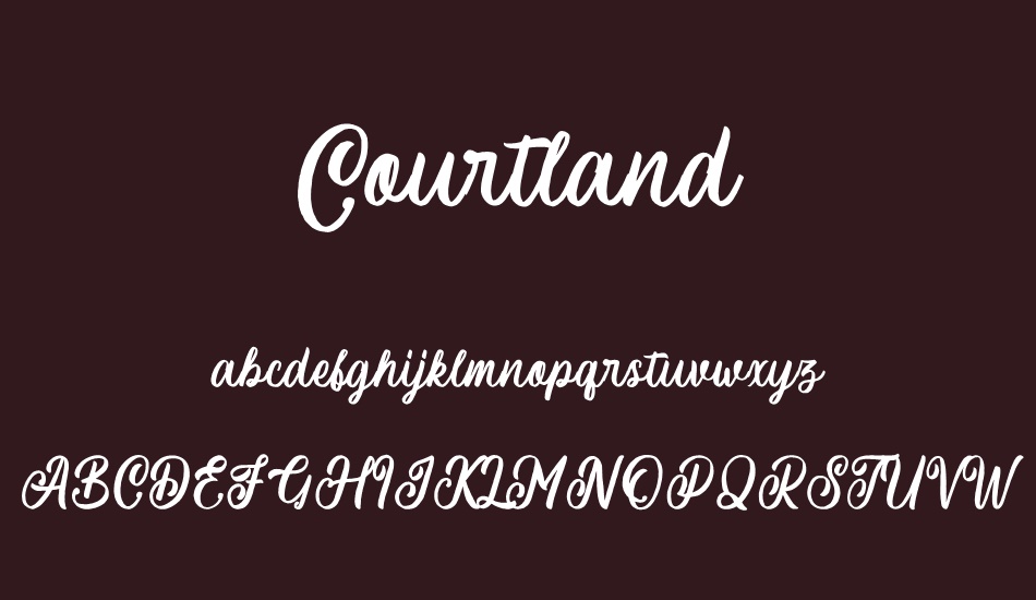 Courtland font