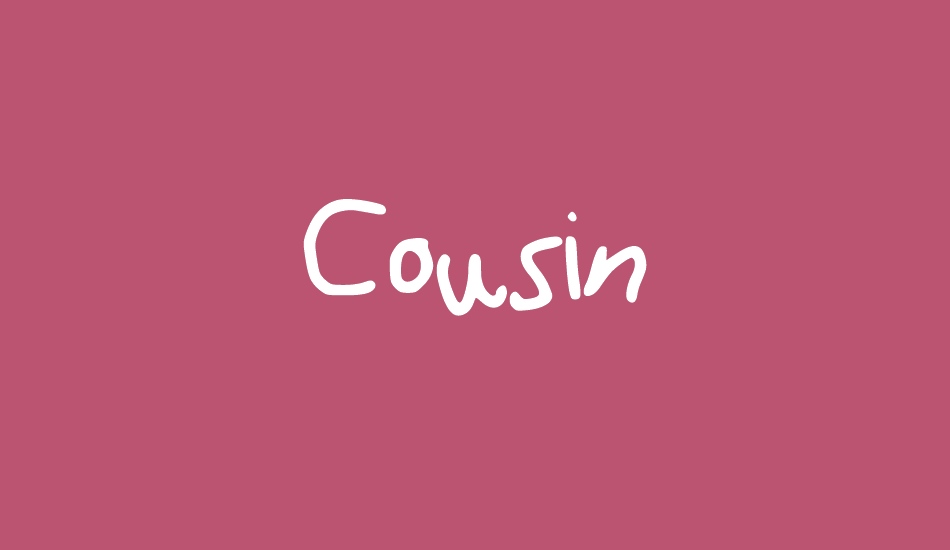 Cousin font big