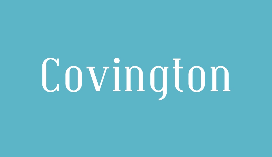 Covington font big