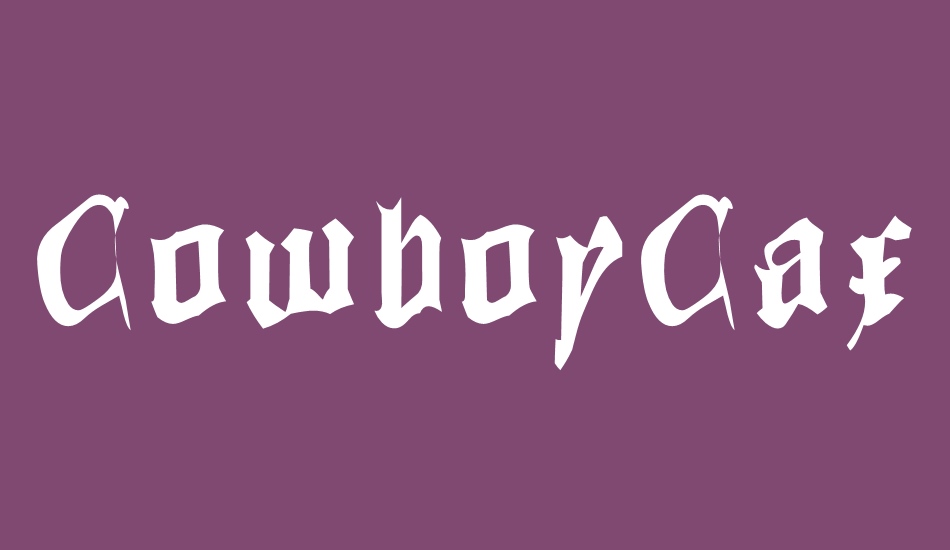 CowboyCaxton font big