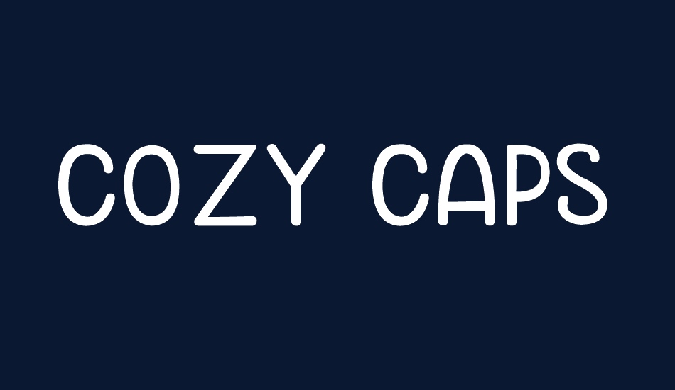 Cozy Caps font big