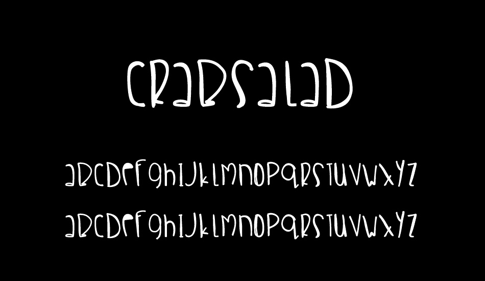 CrabSalad font