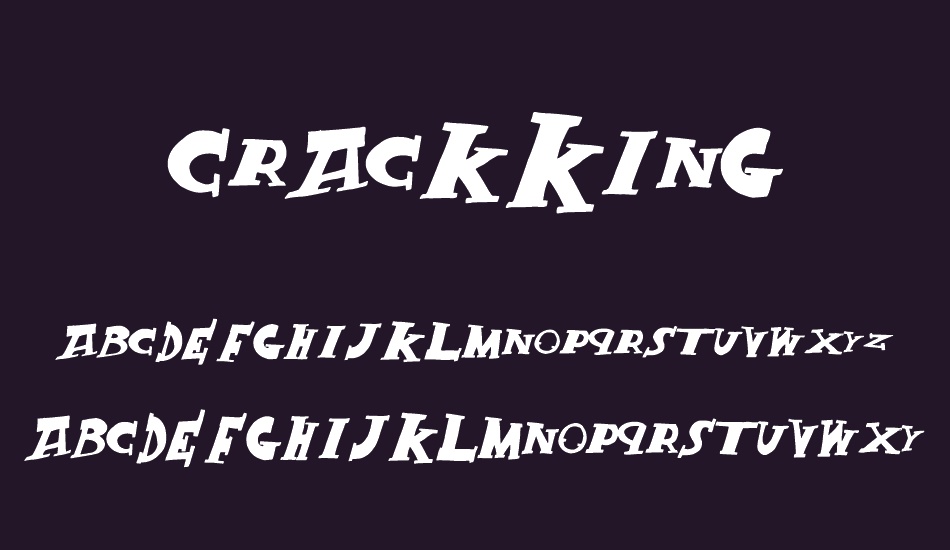 CrackKing font