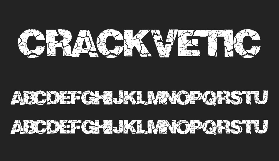 Crackvetica font