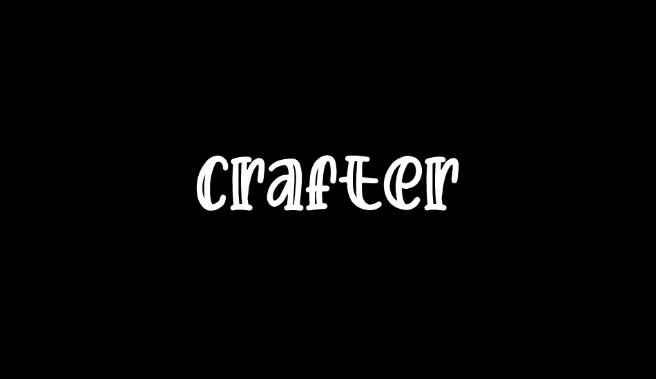 crafter font big