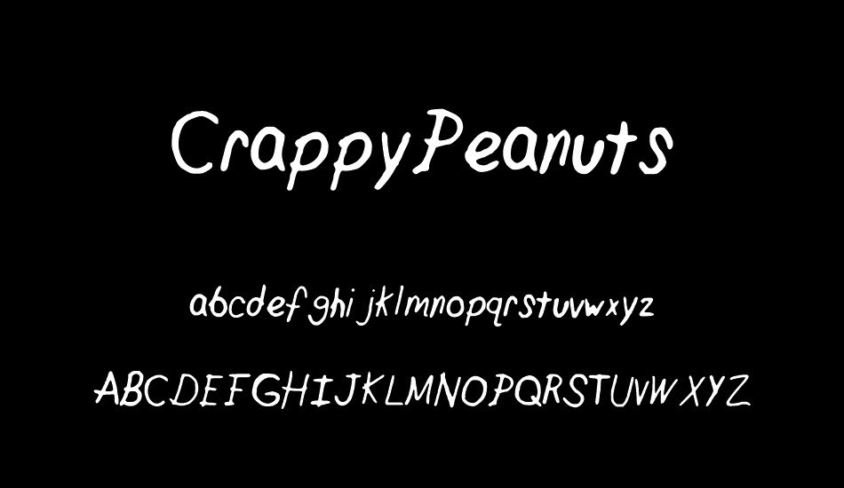 CrappyPeanuts font