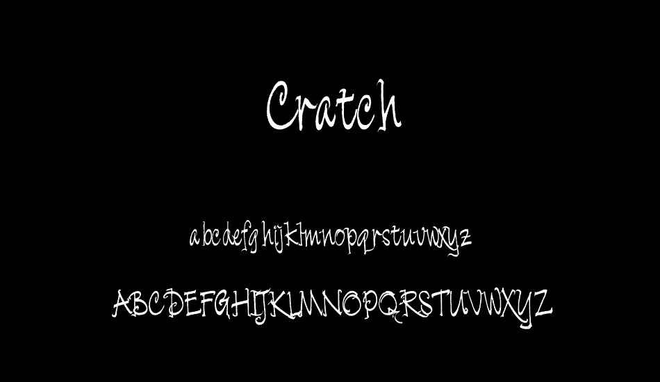 Cratch font