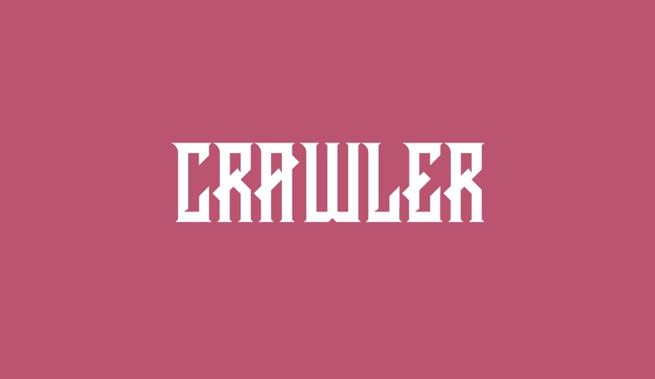 CRAWLER Regular DEMO font big