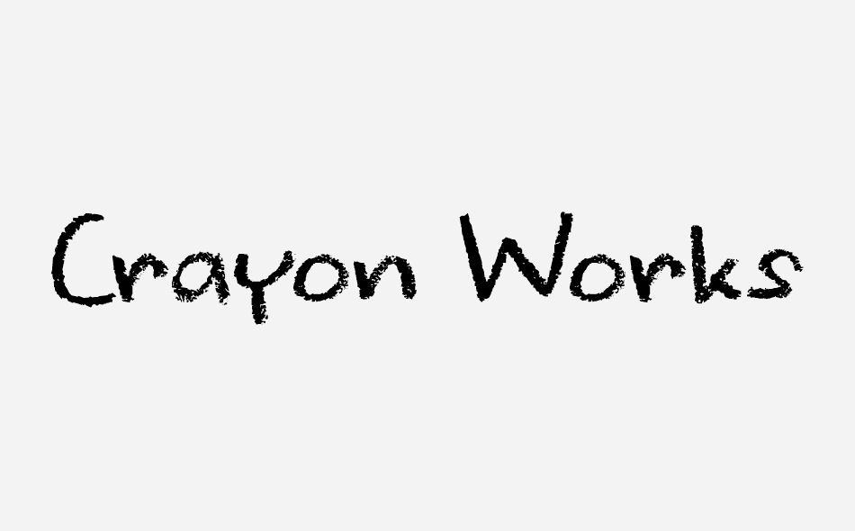 Crayon Works font big