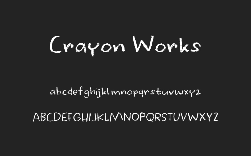 Crayon Works font