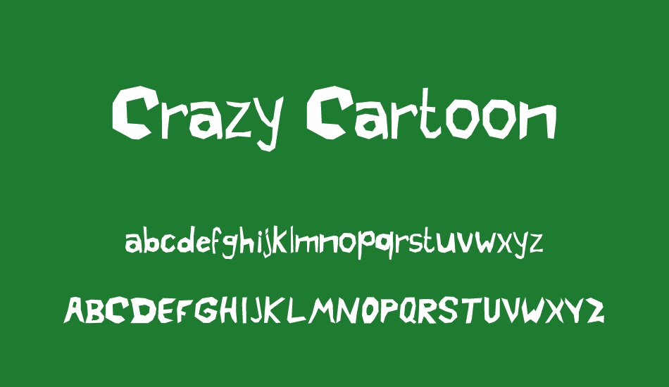 Crazy Cartoon font