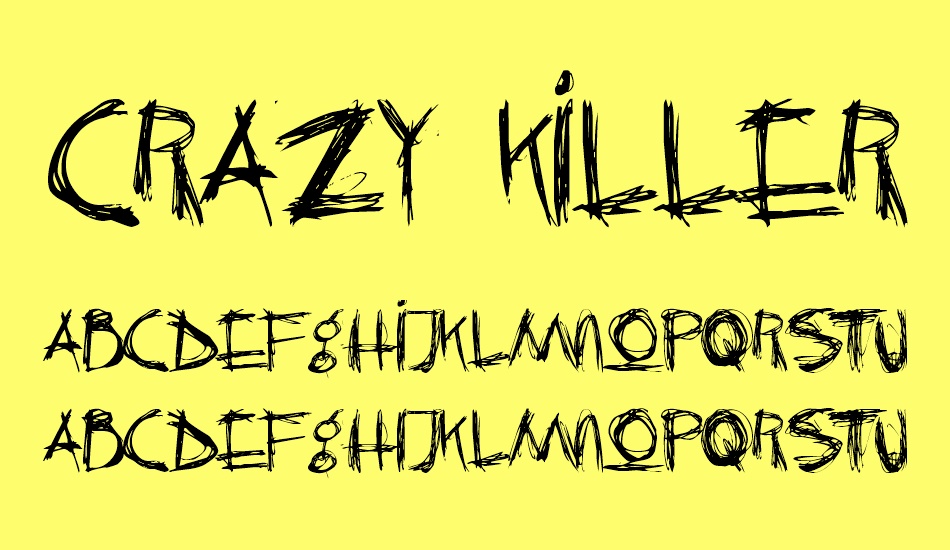 Crazy Killer free font