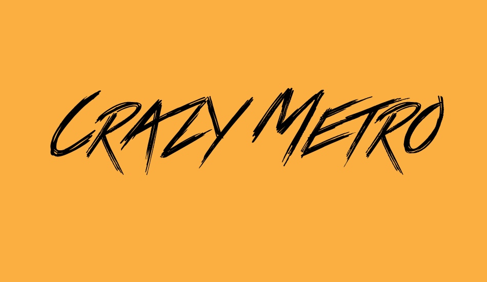 crazy-metro font big