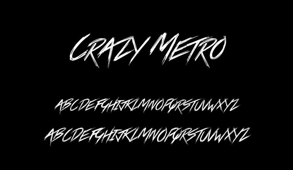 crazy-metro font