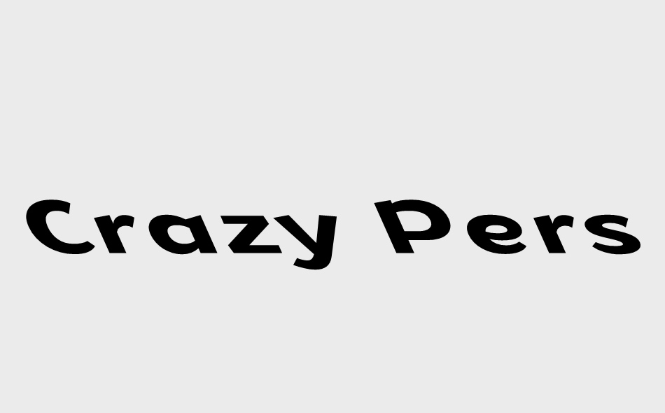 Crazy Perspective font big