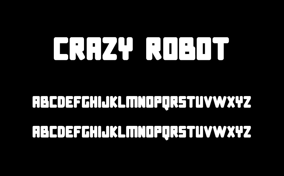 Crazy Robot font