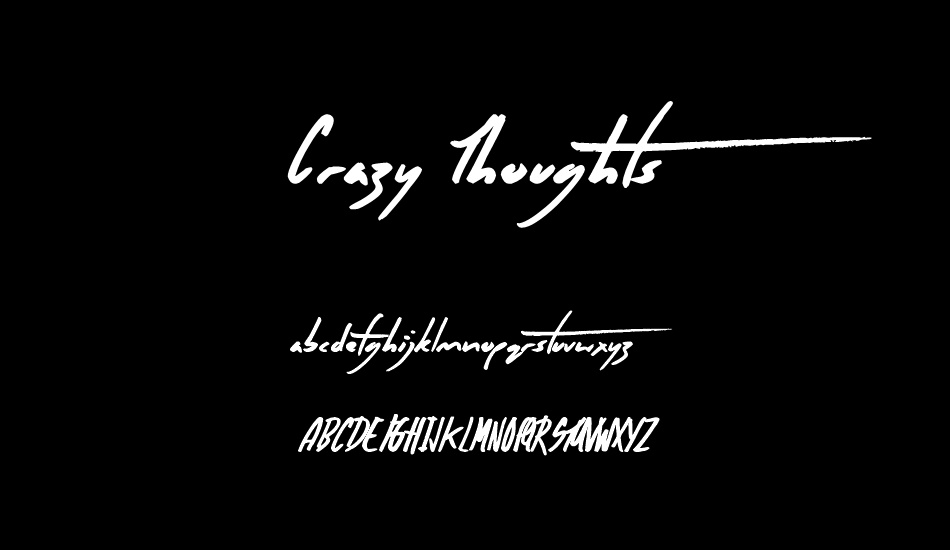 Crazy Thoughts font