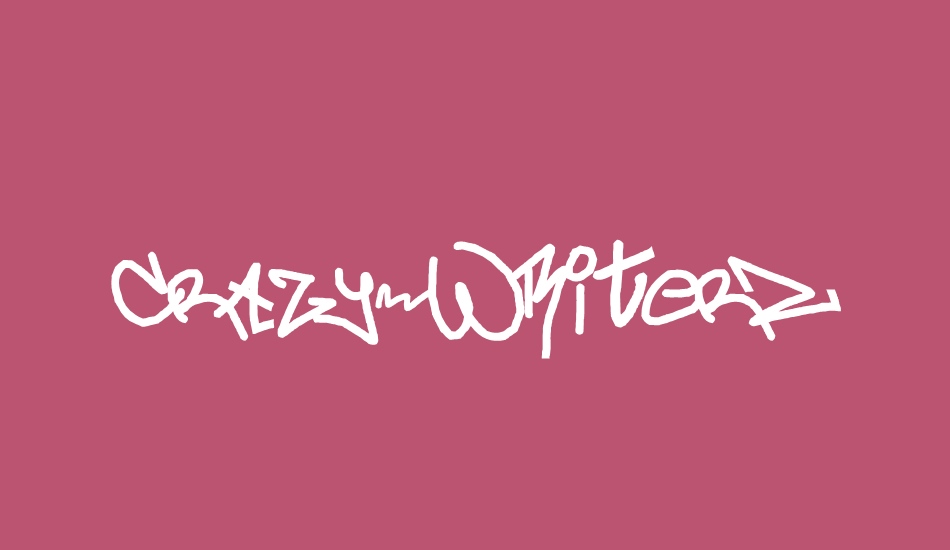 crAzy-WRiterZ font big