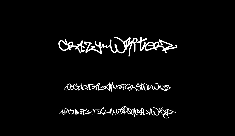 crAzy-WRiterZ font