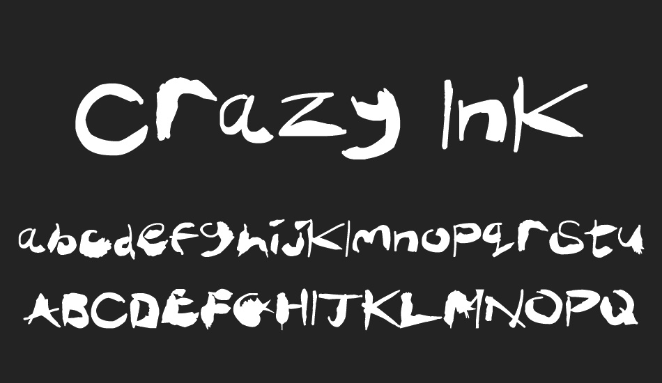 Crazy Ink Splats font