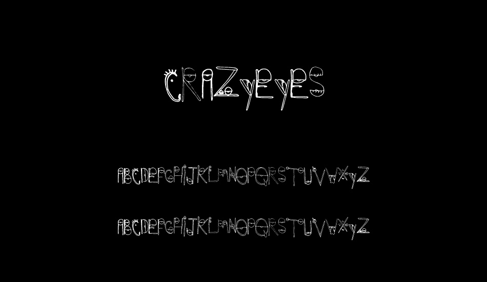 CrazyEyes font