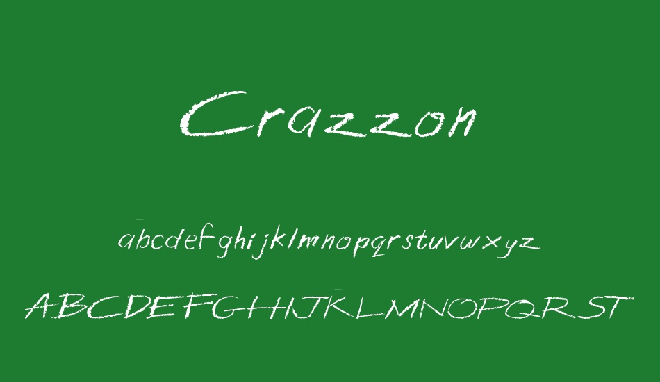 Crazzon font