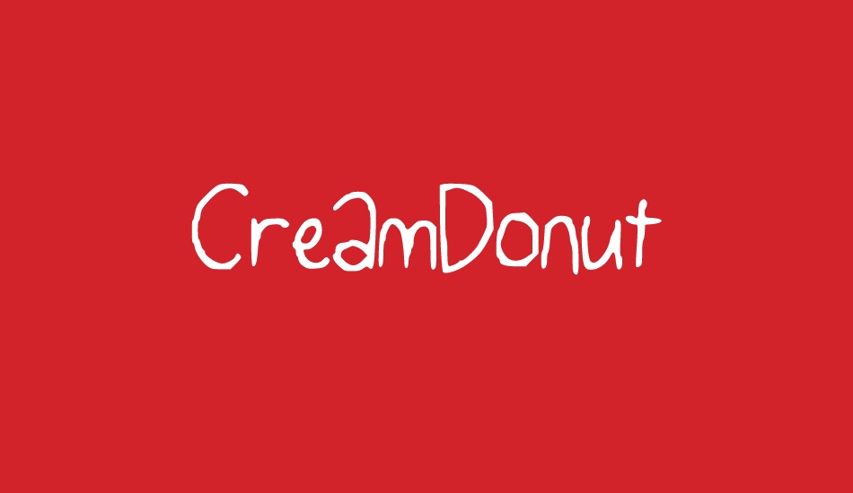 CreamDonut font big