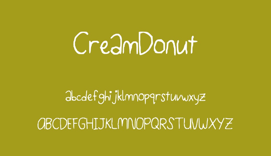 CreamDonut font