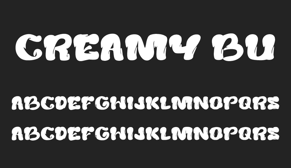 Creamy Butter free font