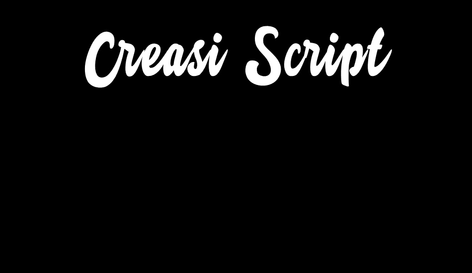 Creasi Script font big