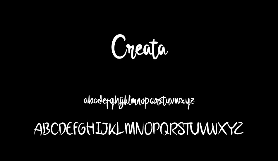 Creata DEMO font