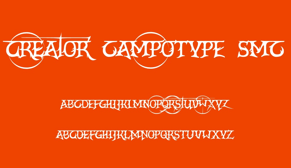 CrEAtoR cAmpoTYPe SmcP font