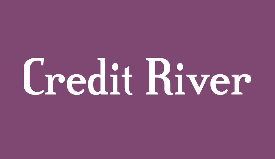 Credit River font big