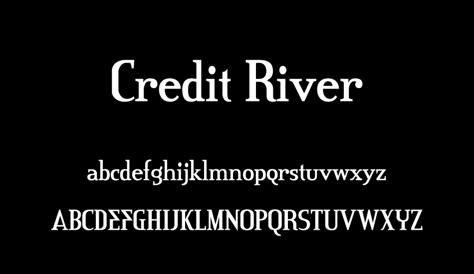 Credit River font