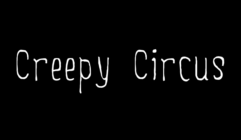Creepy Circus font big