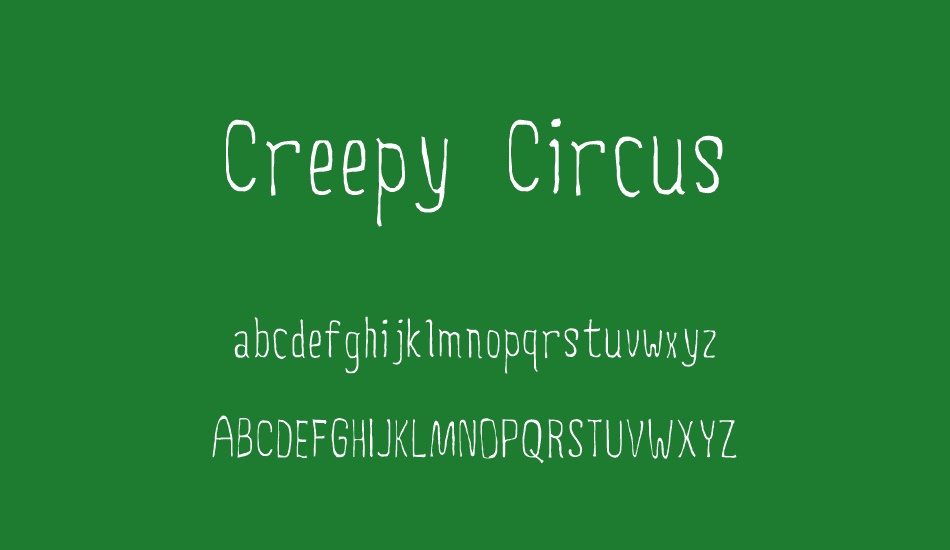 Creepy Circus font