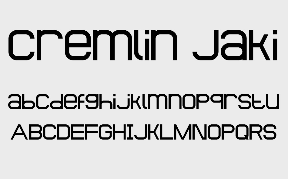 Cremlin Jakino font