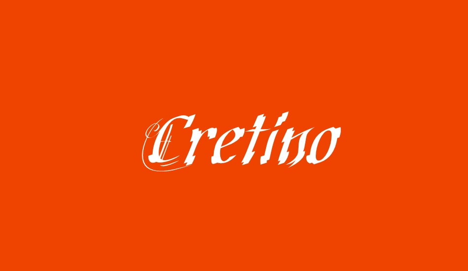 Cretino font big