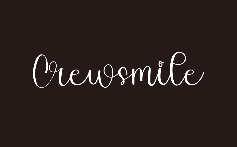 Crewsmile font big