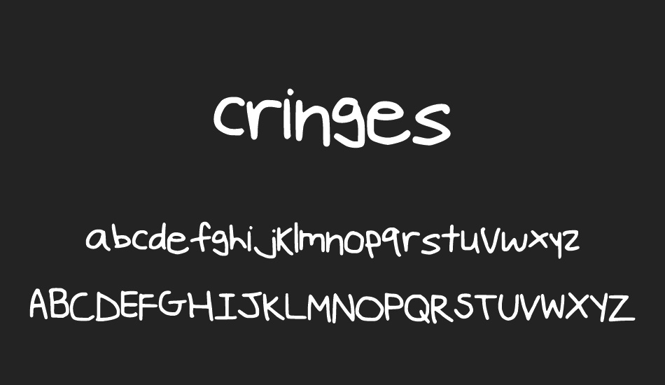 cringes font