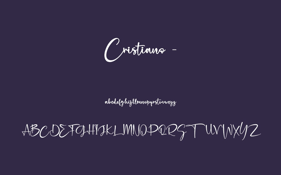 Cristiano font