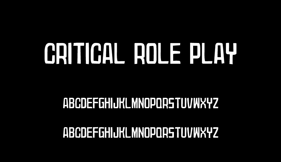 Critical Role Play font